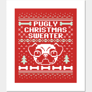 Pugly Christmas Sweater Posters and Art